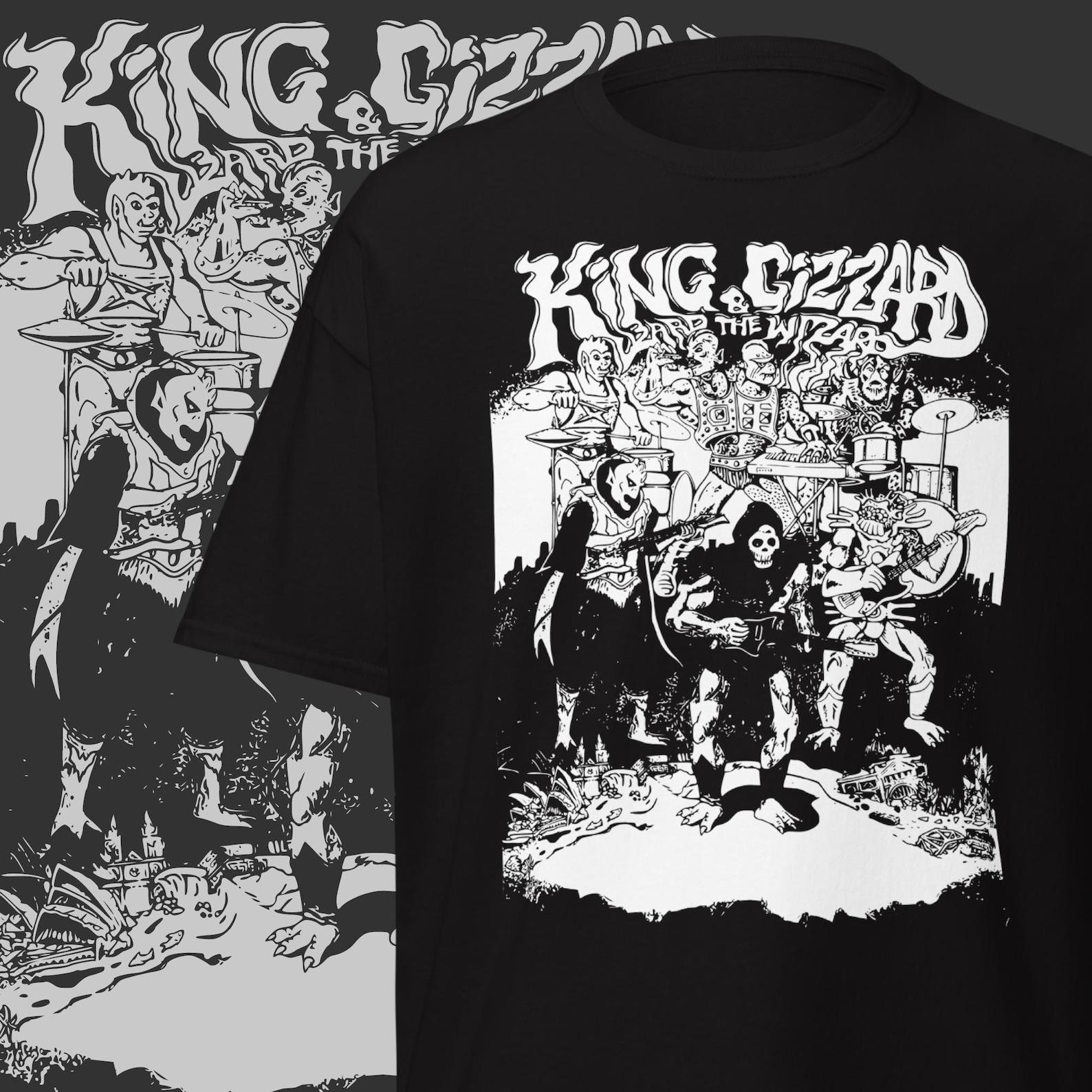 King Gizzard T-Shirt Psychedelic Stoner Rock Band Merch 3XL