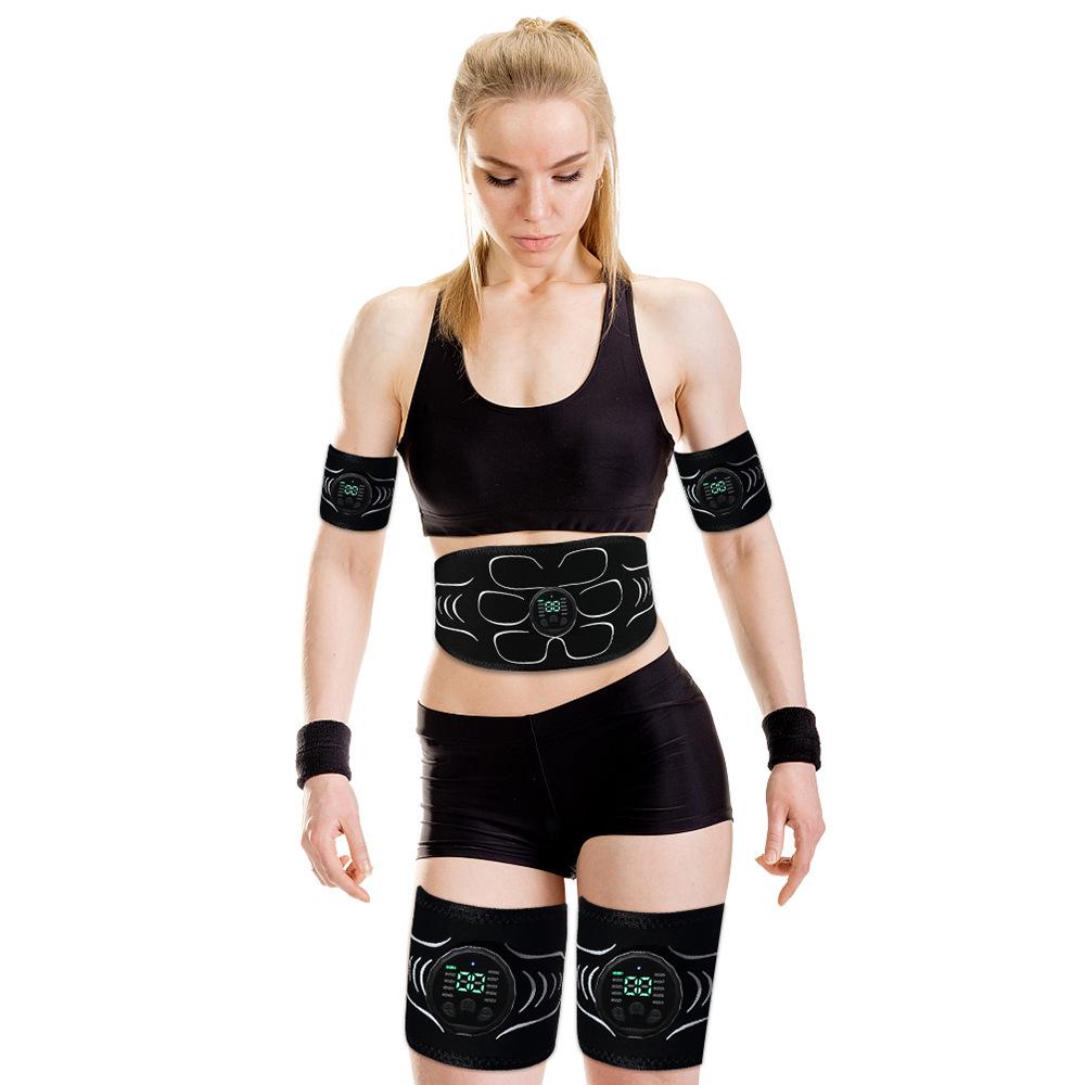 EMS Muscle Stimulator Abdominal Exerciser Waist Belt for Full-Body Fitness and Strength Training.