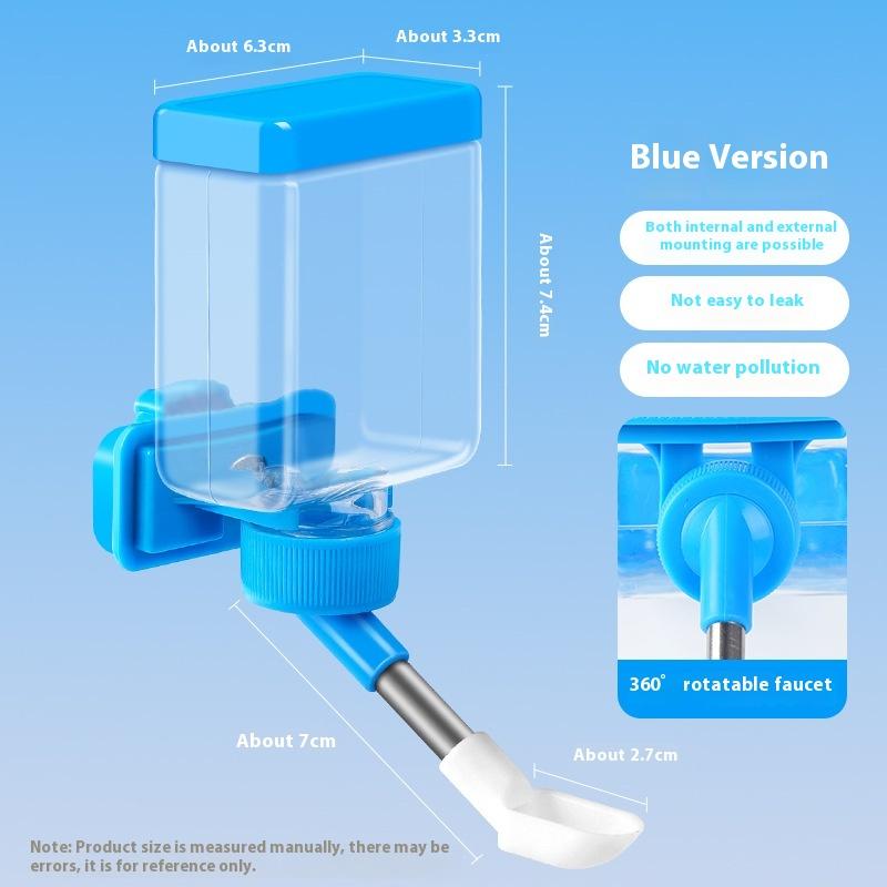 Vogel Automatischer Wasserspender Käfig Hängender Wasserspender Leicht zu Reinigen Installieren Haustiere Wasserspender Vogelkäfig Zubehör