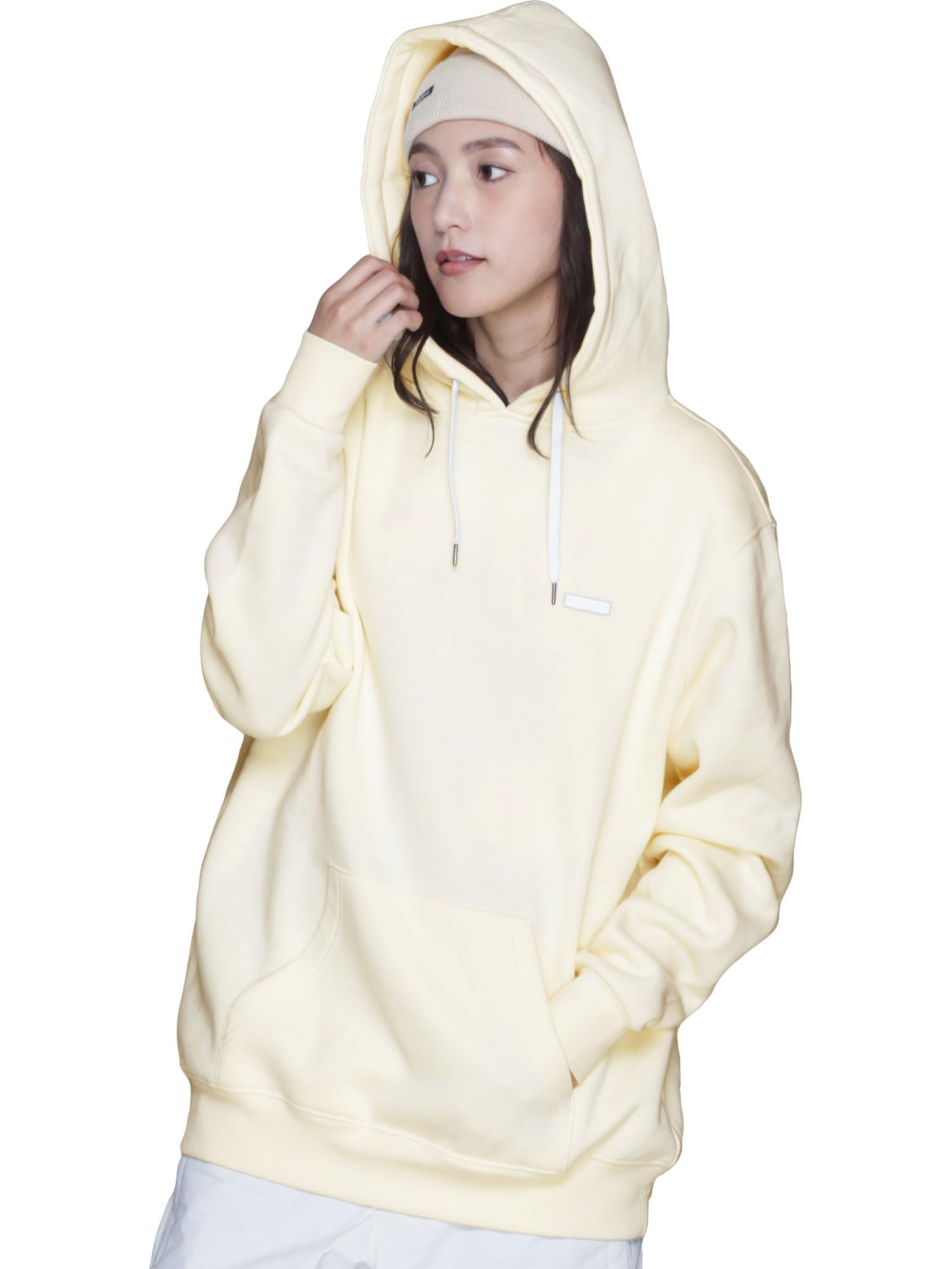 

PONTAPES Snowboard 5 Sizes Size and Snowboard Ski Innerwear Hoodie, Heavyweight, Oversized, Water-Repellent, Fleece-Lined, Available, PONS-125,