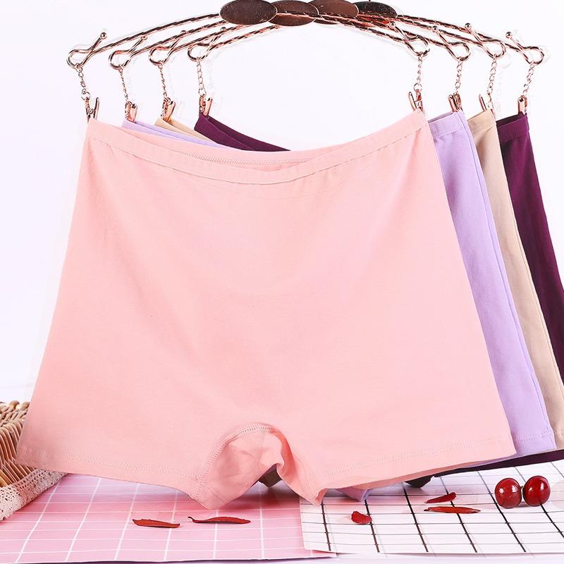 Women's Plus Size Summer Thin Cotton Anti Tarnishing Flat Angle Panties