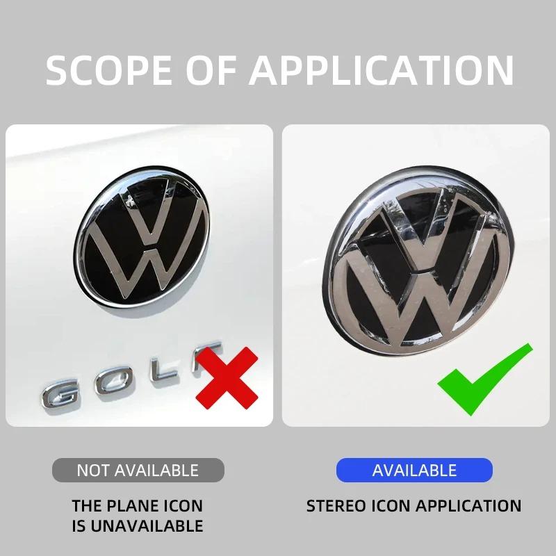 2026 New Car Logo Front Grille Rear Trunk Decoration Sticker Accessories For VW GTI Golf MK6 MK7 Polo Passat CC Tiguan T-ROC Jetta Arteon