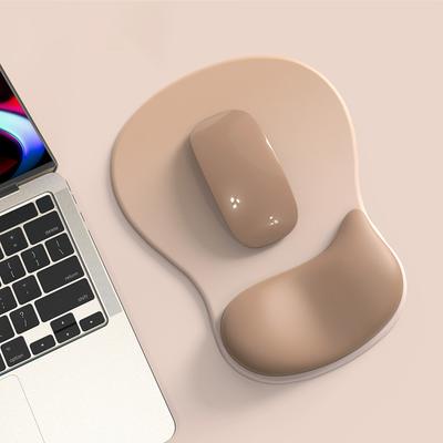 Comfortable Mouse Pad with Gel Wrist Rest Ergonomic Mouse Pad for Relief Smooth Wrist Support Surface and Non-Slip PU Base
