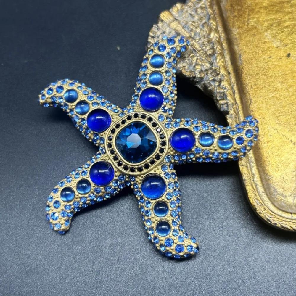 

Стразы Стразы Глазурь Дизайн Морская звезда Женская брошь Красивая Имитация Высокий уровень Ощущение Роскошный Аксессуары для костюма