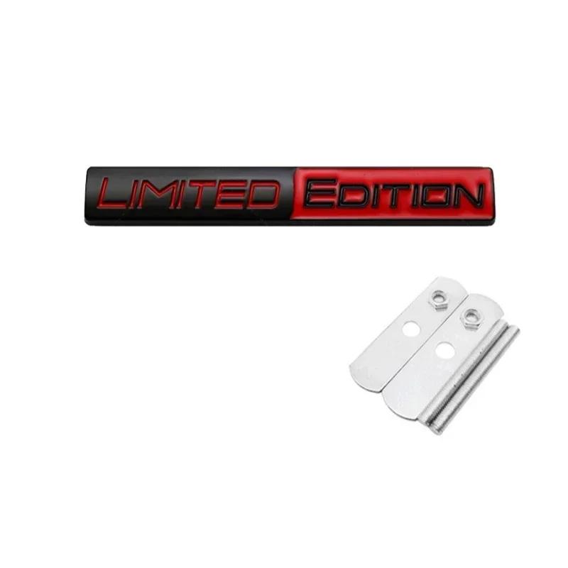 For Audi RS3 3D Raise Metal Limited Edition Logo Car Rear Trunk Front Grille Badge Fender Emblem Badge Sticker for Audi VW Honda Accessories
