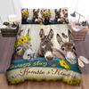 Постільна білизна з принтом кумедних мультяшних тварин для дітей, підлітків, дорослих. Милий комплект постільної білизни з фермерськими тваринами. М'який підодіяльник.