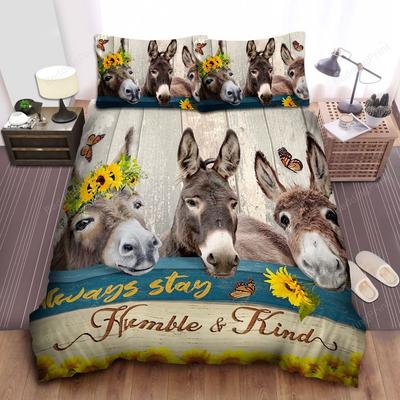 Donkey Duvet Cover King Queen Funny Cartoon Animal Printed Bedding Set For Kids Teens Adults Cute Farm Animals Soft Quilt Cover
