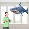 D2 Pet Cat Toys Remote Control Toy Flying Shark Inflated RC Inflatable Balloon Cat Dog Toy Kids Gift Accessories (Blue Shark)