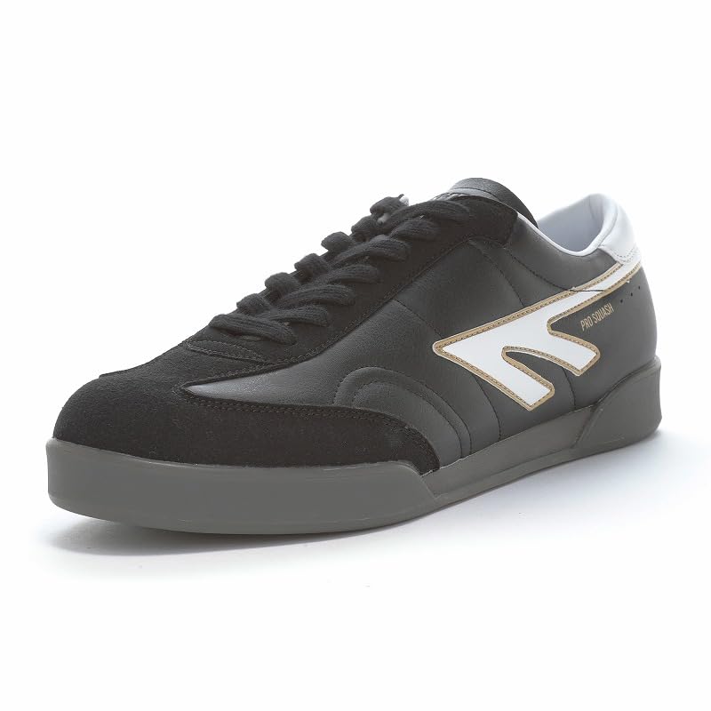 Hi-Tec PRO SQUASH 84 Sneakers, Black/White, Size 23.5cm