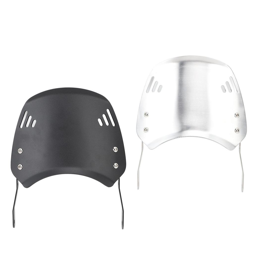 Motorcycle Windshield with Bracket Aluminum Windproof Waterproof Universal Fit Front Flyscreen for 6