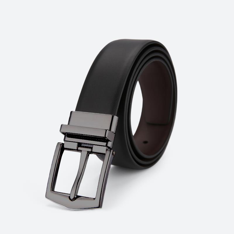 Men s Genuine Leather Belt - Unisex, Simple Style, Trendy Business Casual 110 cm