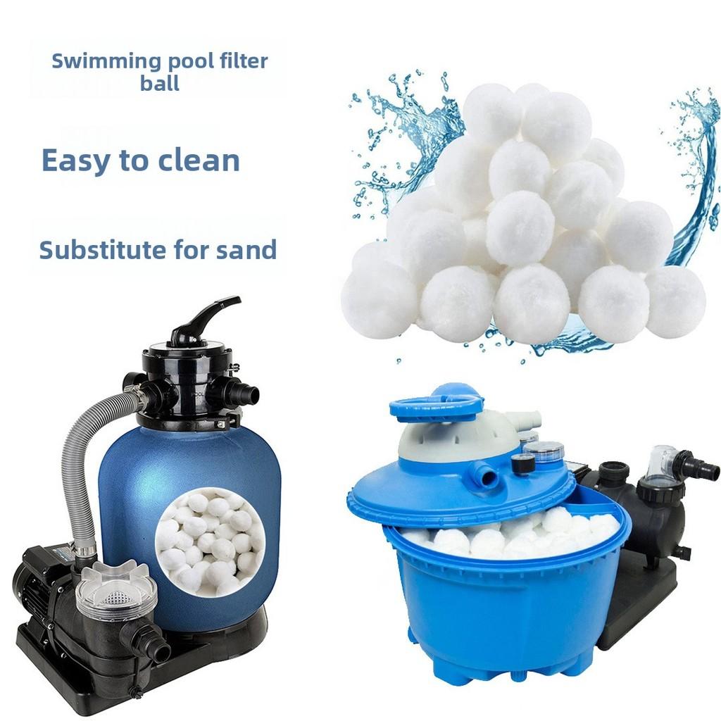 Water Filtration Media With White Fiber Ball For Pool And Aquarium Purification