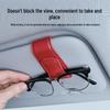 Clip Soporte para Gafas de Sol en Visera de Coche - Almacenamiento para Gafas de Sol y Tarjetas