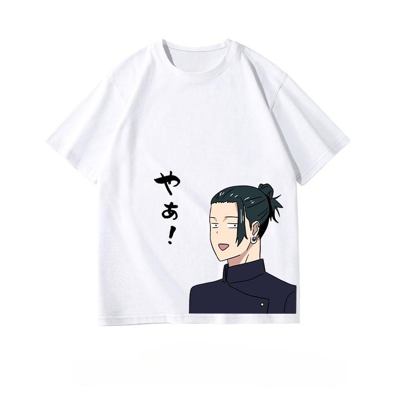 Anime TShirt Gojo Satoru Itou Yuuji Suguru Getou Style Unisex Casual Cotton Harajuku Loose Top Street Style Couple Y2K