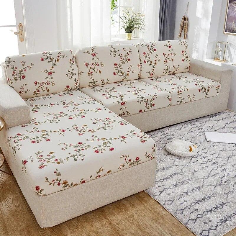 1PC Elastic Seat Cushion Cover Chair Cover Stretch Sofa Cover For Living Room Sofa Slipcover Protector Washable Removable