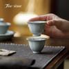 Ru Kiln Ceramic Tea Cup Handmade Petal Porcelain Cups Teacups Chinese Maker Puer Teacup Jingde Town Beautiful Tool Bowl Drinking