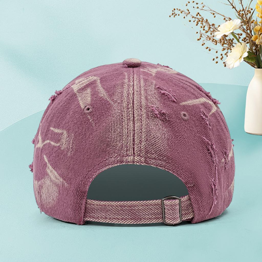 Unisex Washed Gradient Perforated Baseball Cap With Soft Top And Sun Visor