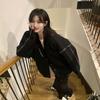 Korean-style Rope Versatile Knitted Cardigan Autumn and Winter Fashion Casual Loose Lazy Sweater Jacket Women