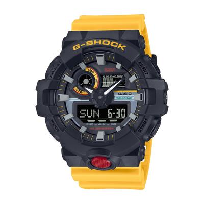 Casio Pánské hodinky G-Shock GA-700MT-1A9JF žluté – oficiální, webový exkluzivní model Mix Tape Series Japan