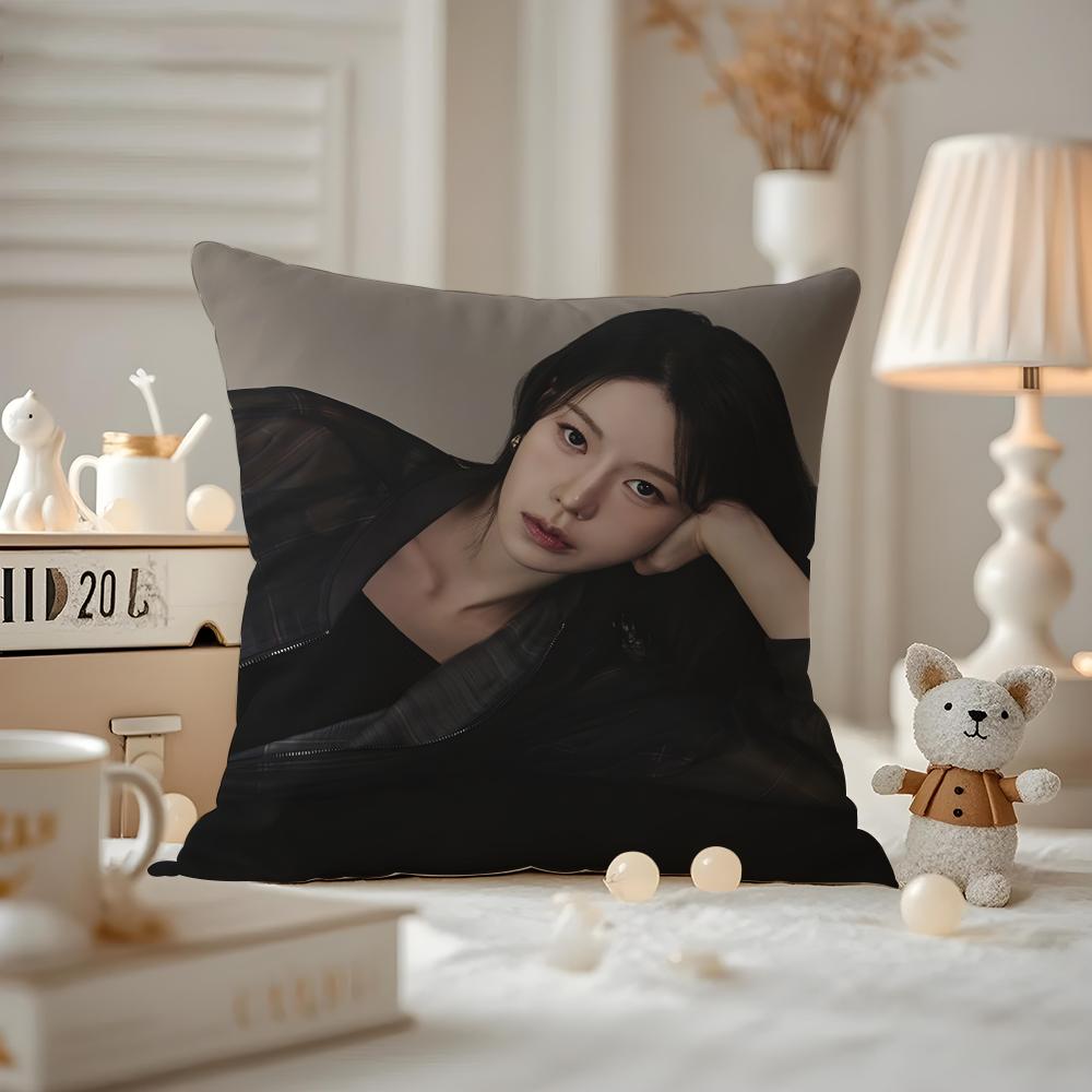 Lim Jiyeon Actress Cushion Cover Pattern Printed Pillowcase For Living Room Sofa Cushion Cover & Bedroom Decor