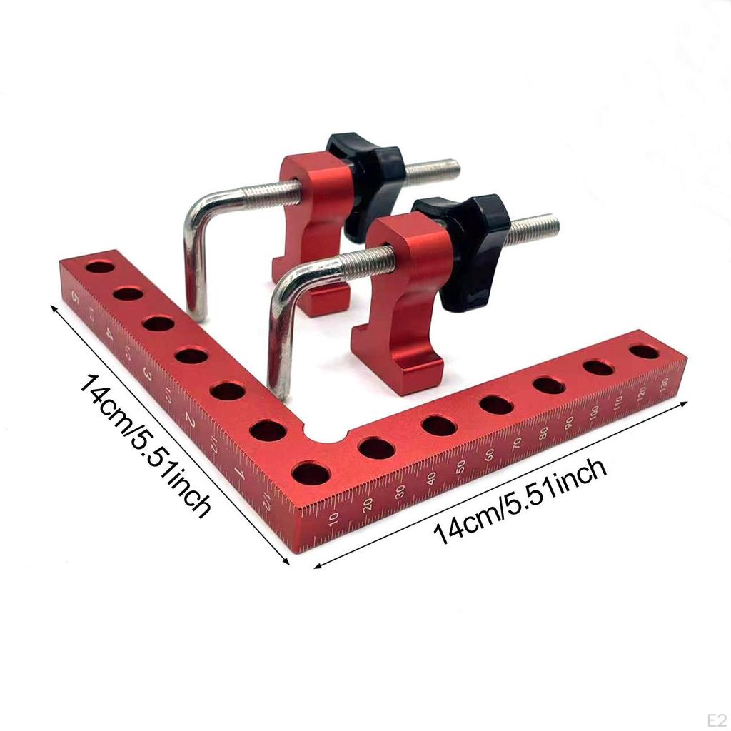 90 Degree Angle Clamp Woodworking Jig 5.5x5.5inch Professional Metric & Scale Marking