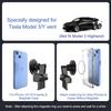 TEEQ Car Phone Holder For Tesla Model 3/Y Air Outlet Lossless Mount Magnetic Wireless Charger 15W Fast Charging Free Adjustable