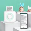 Mini Tragbarer Thermodrucker Papier Foto Taschen Thermodruck Drahtloser BT Verbindungsdrucker 200dpi Foto Etikett für iOS/Android