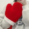 Irregular Red Plush Bag Large Capacity Purse Bag Women Creative Christmas Shoulder Bag  New Years
