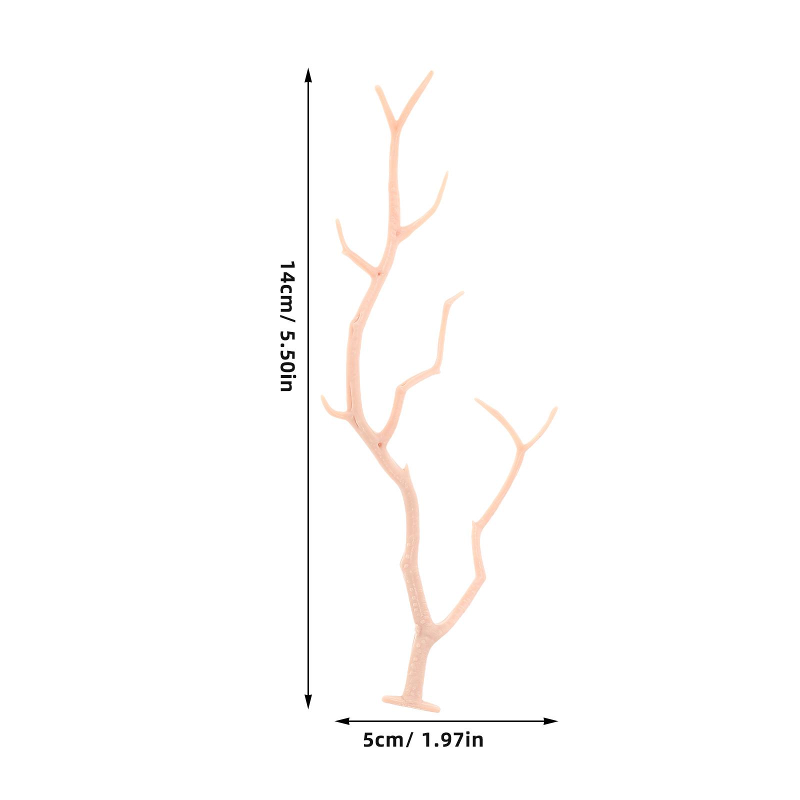 6 шт. Искусственные коралловые ветки Декоративные ветки деревьев Хэллоуин Декор Поделки своими руками Стебли Домашние настольные украшения Искусственные ветки деревьев