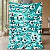 Soccer Ball Explosion Theme blanket Lightweight Warm Flannel Blanket Decorative Throw Blanket for Home Decoration