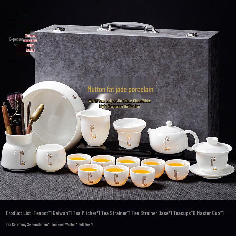 Dehua White Porcelain Kung Fu Tea Set