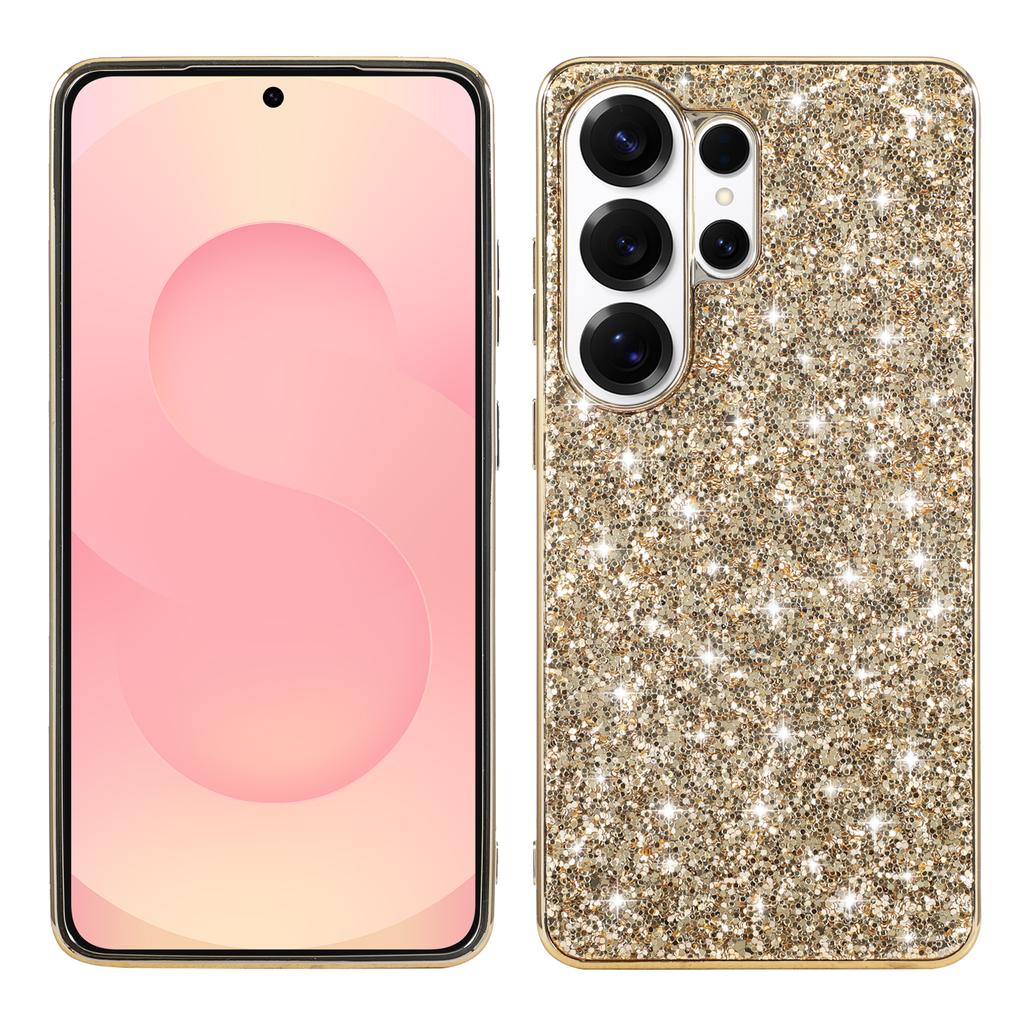 For Samsung Galaxy S26 Ultra Case Electroplating TPU + PC Sparkling Glitter Phone Back Cover