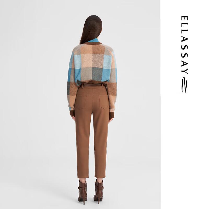 ELLASSAY Women's Maillard High-Waist Warm Cotton Blend Pants