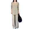 Schickes V-Ausschnitt Pullover & Weite Hosen Zweiteiler Set für Damen - 2025 Herbst/Winter Mode Strickware