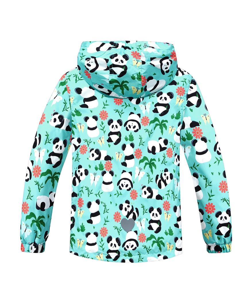 M2C Mountain Parka Windbreaker Jacket with Fleece Windproof and Perfect for Outdoor Panda Size 140 Kids' Lining, Cold-Resistant, Activities, Girls'