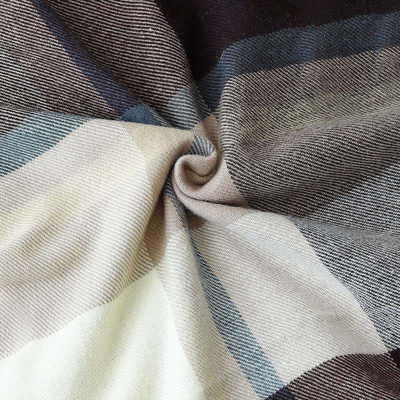British Style Plaid Scarf Versatile Imitation Cashmere Scarf Shawl Advanced Sense Student Men'S And Women'S Scarf