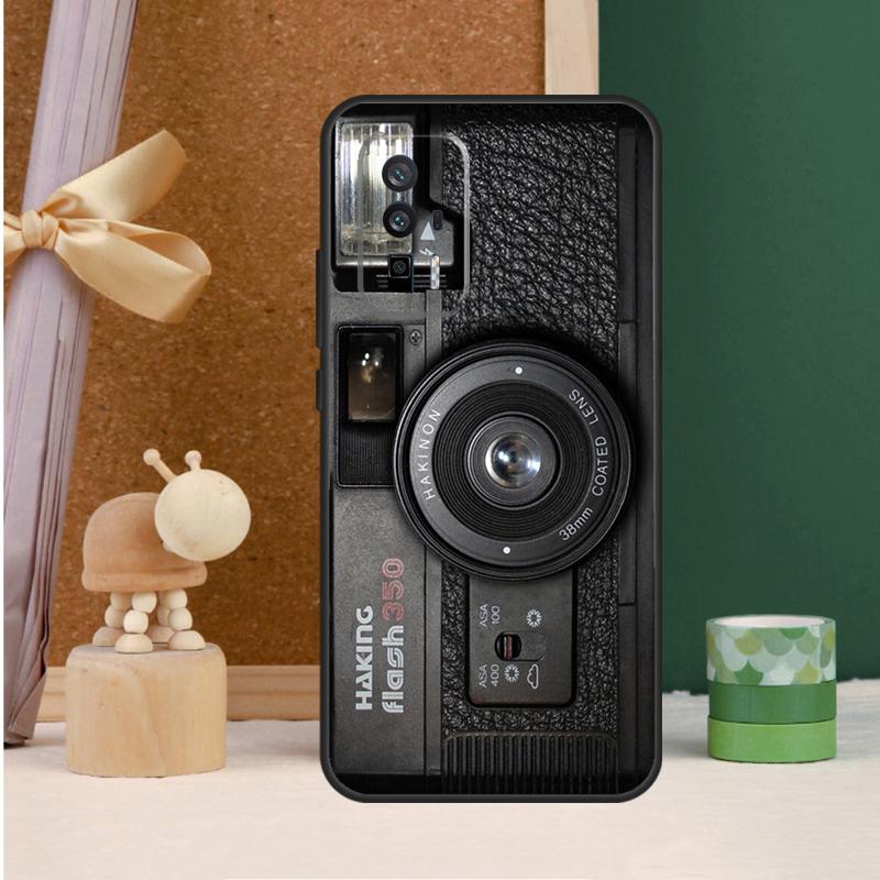 Vintage Camera For POCO X6 Pro M6 X3 X5 F3 F5 M5s Cover For Xiaomi 13T 12T 11T 14 Pro 12 13 Lite Case