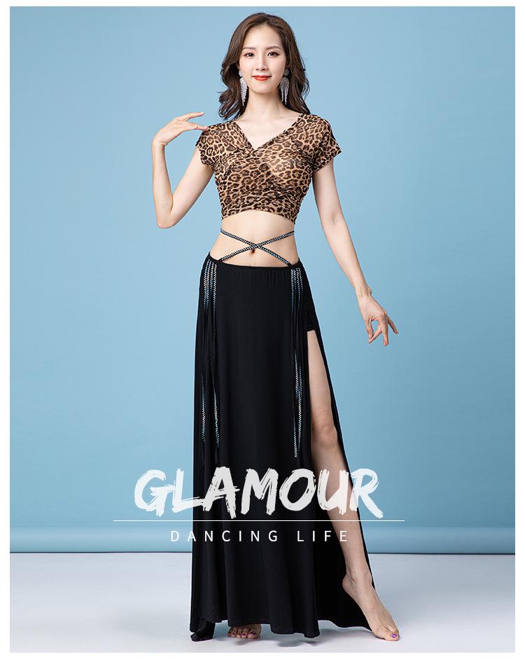 Huayu Sexy Belly Dance Slit Skirt Set – Women's Oriental Performance & Practice Outfit