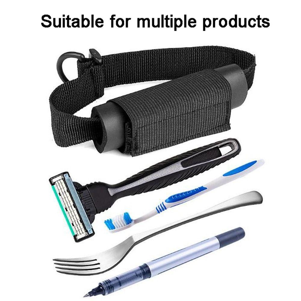 Adjustable Utensil Cuff Holder Elastic Spoons Forks Fixing Band Practical Aid Utensil Cuff Daily