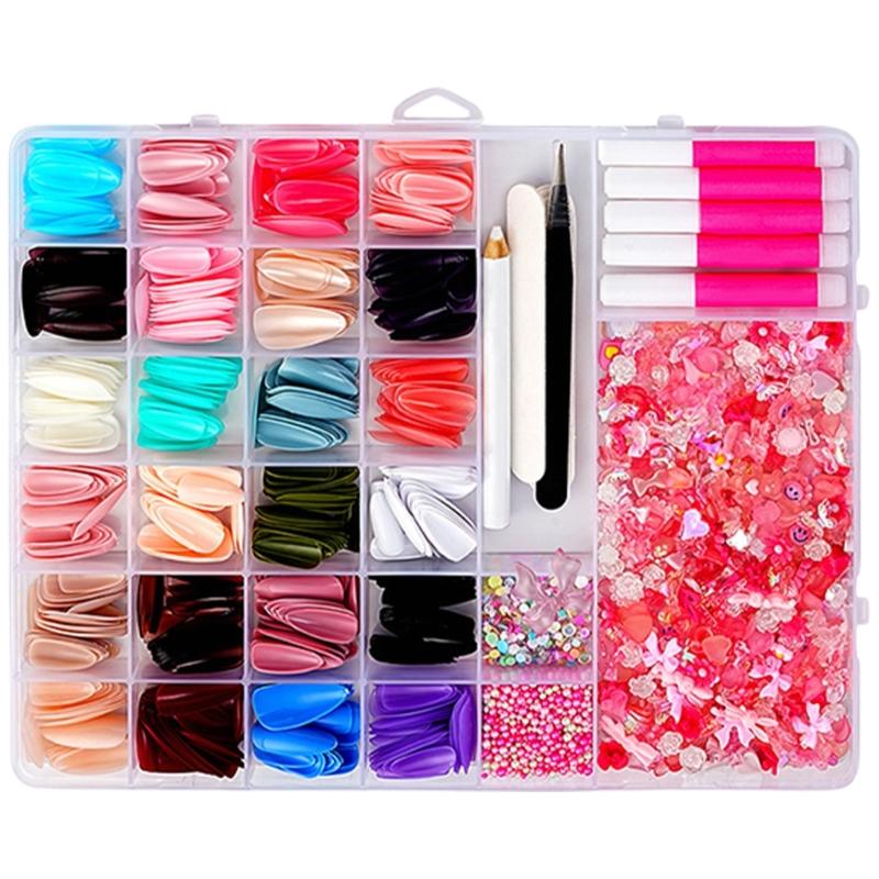 

False Nails Tips Nails Charms Pearls Nails Art Decorations Mix Shaped Nails Art Charms for Acrylic Nails Jewelry Making 1