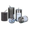 Coffee Cup Thermos Stainless Steel Double -layer Cooler Straw Cup  Ice American Coffee Mug Water Bottle Portable Reusable Mug