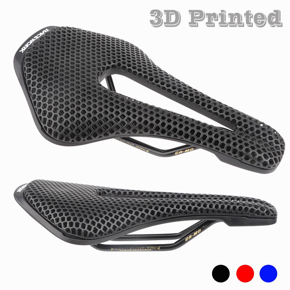 

RACEWORK 3D printed seat cushion, bicycle honeycomb saddle, mountain road bike comfortable riding seat cushion M синий