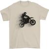 Abstract Motocross Rider Dirt Bike Mens T-Shirt 100% Cotton