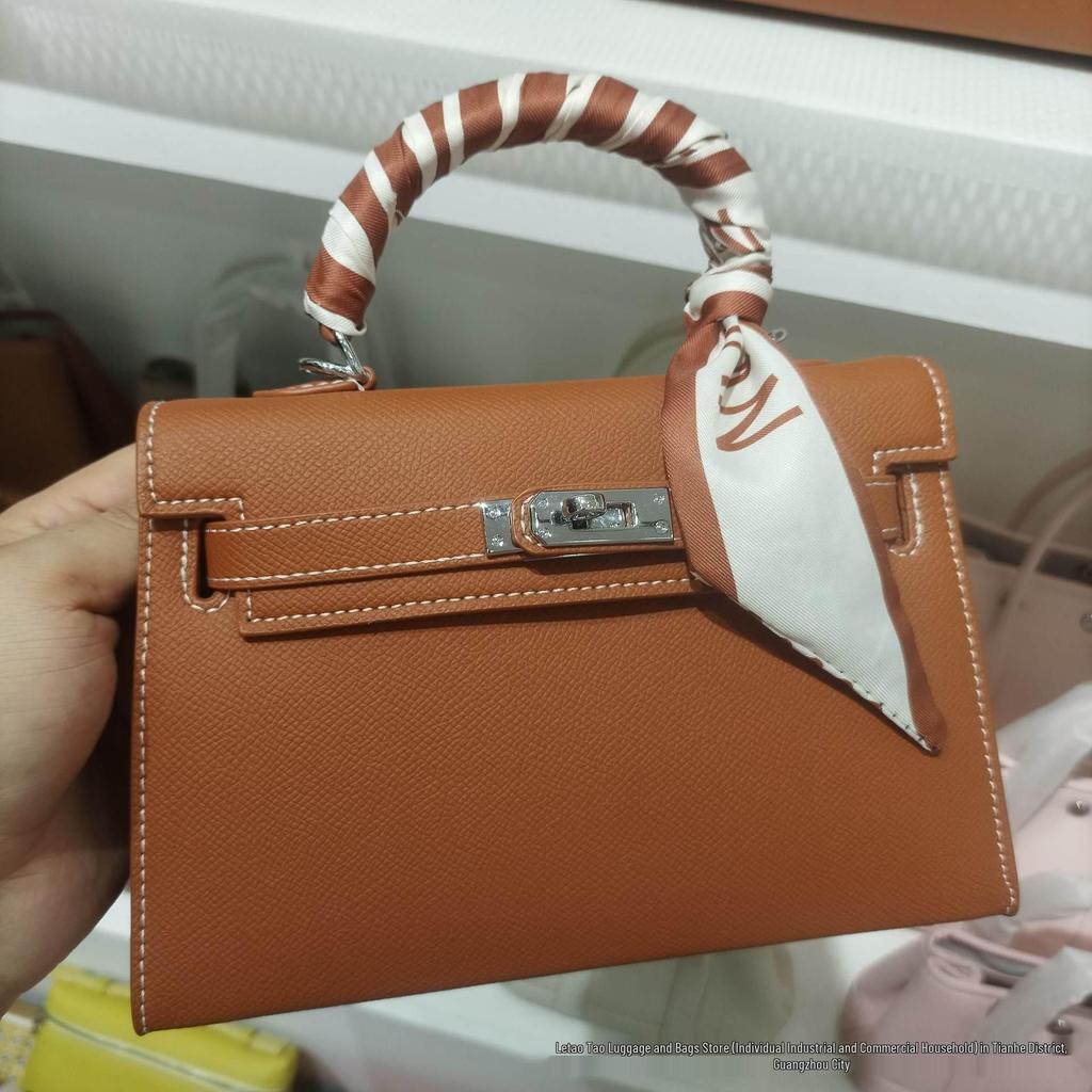 Sac Kelly Impression Paume Deuxième Génération 2026: Nouveau Sac à Main Mini Tote & Bandoulière Haut de Gamme pour Femme