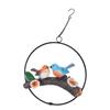 Hanging Parrots Statue Sculpture Perching On Branch Patio Garden Lawn Decors Nature Lover Tropicals Bird Collectors