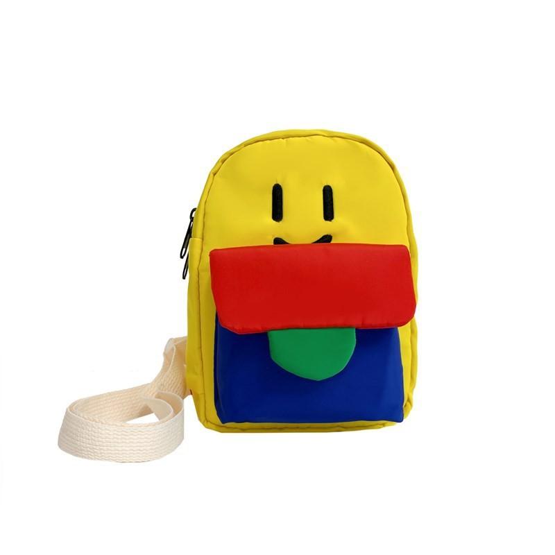 Adorable Smile Face Crossbody Bag For Children Ideal For Preschool And Daily Use