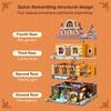 PANTASY Bakery Building Set, European-Style Bakery, Retro Street Model, DIY Building Blocks for Adults, Interior Collection