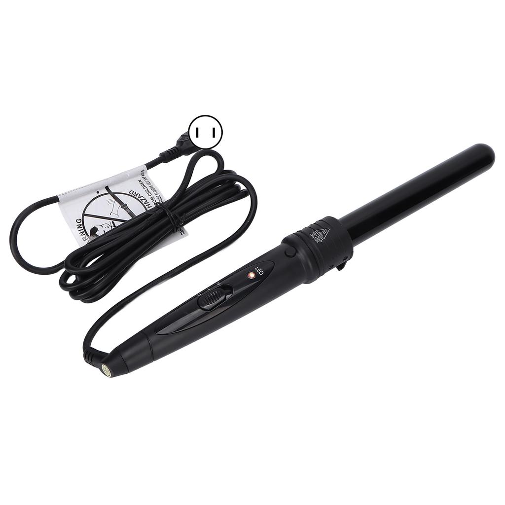 85 W 5-in-1-Profi-Lockenstab, schnell aufheizend, Keramik-Lockenstab, 100-240 V, Schwarz