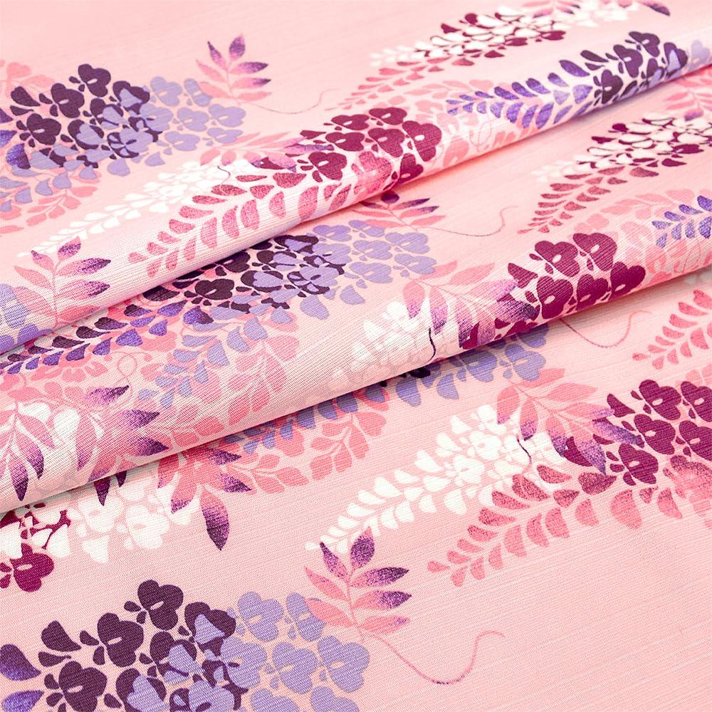 Hamamonyo FUROSHIKI Tuch Jungfrau Glyzinie und Wappen (90cm Furoshiki)