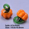 15pcs Mixed Glass Pepper Cherry Cabbage Pendants For Jewelry Making Supplies Red Apple Fruit Charm Pendant DIY Keychain Material